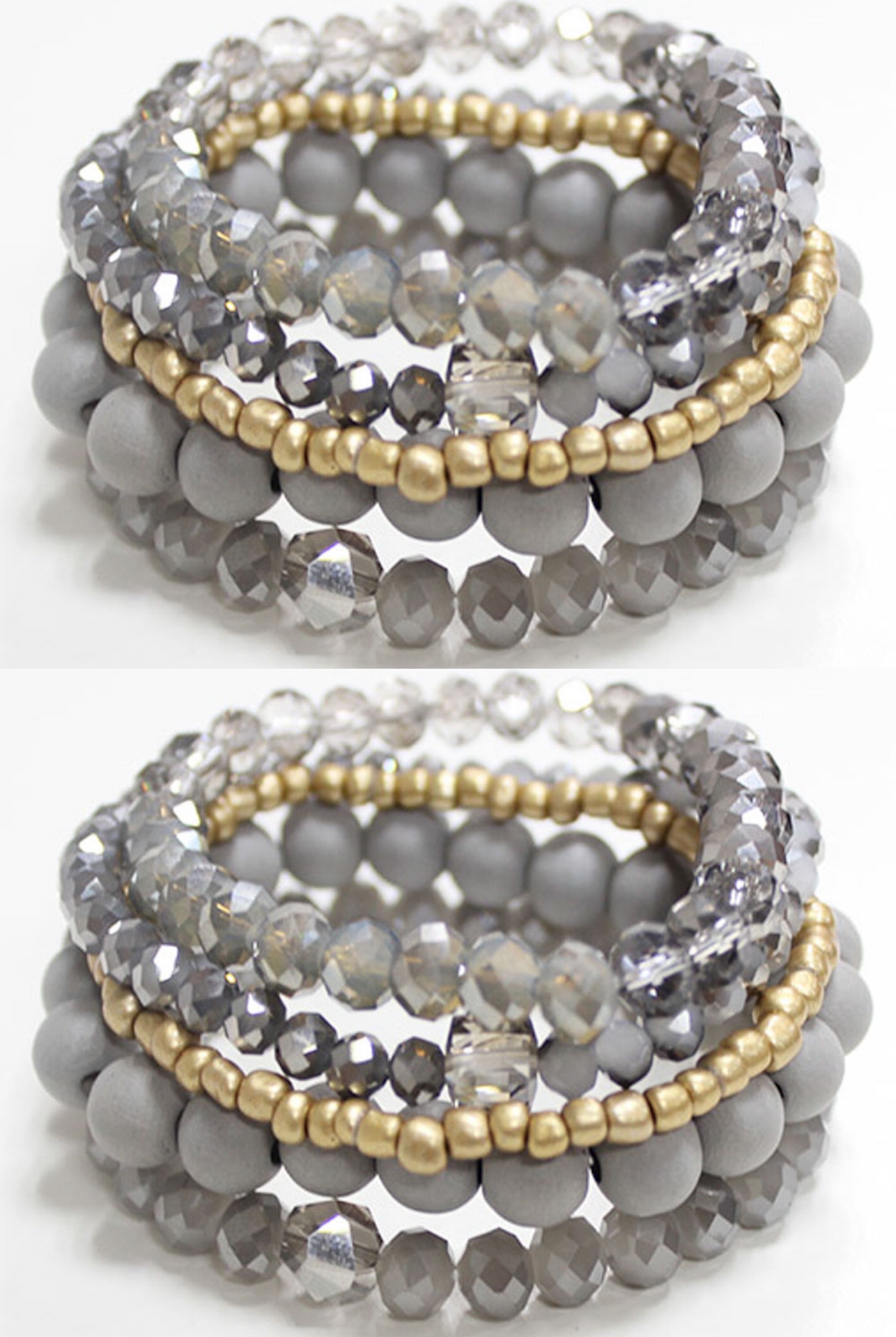 Grey Stack Bracelet-bracelet-privityboutique.com-Privity Boutique, Women’s Fashion Boutique in Mesa, Arizona