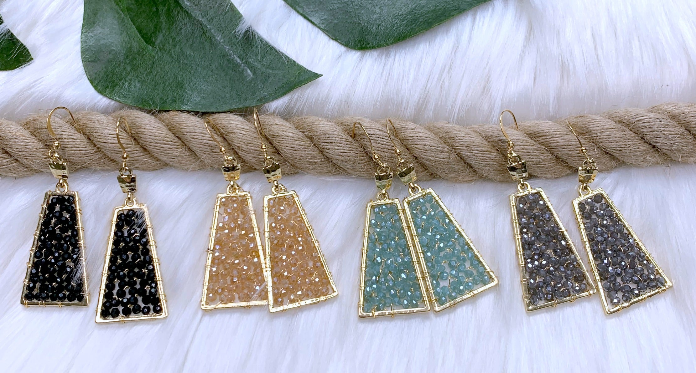 Having Fun Beaded Earrings - Multiple Colors-earrings-privityboutique.com-Privity Boutique, Women’s Fashion Boutique in Mesa, Arizona