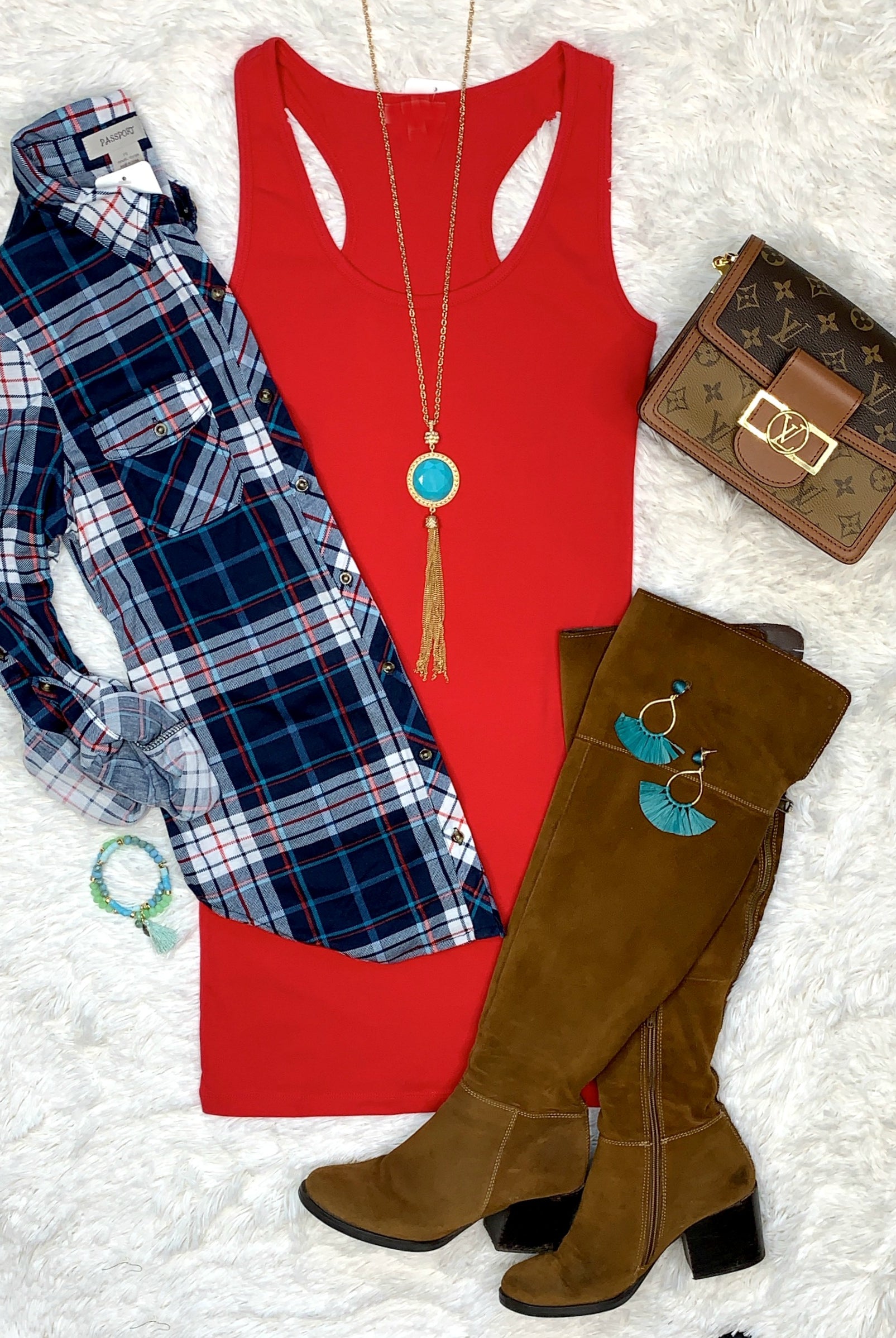 Basic Tank Dress: Red-Top-privityboutique-Privity Boutique, Women’s Fashion Boutique in Mesa, Arizona