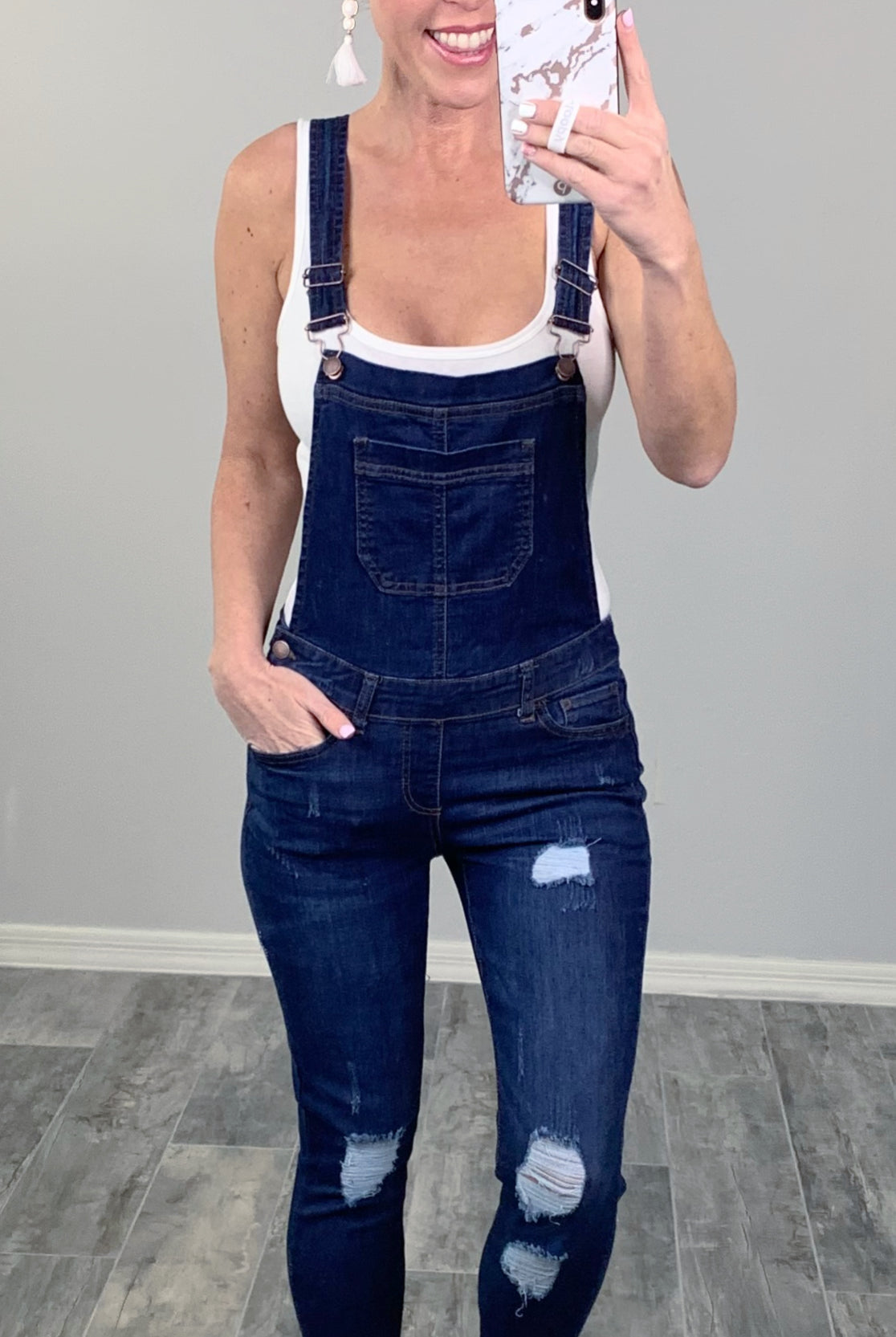 Best Overall Dark Wash Overalls-jeans-privityboutique-Privity Boutique, Women’s Fashion Boutique in Mesa, Arizona