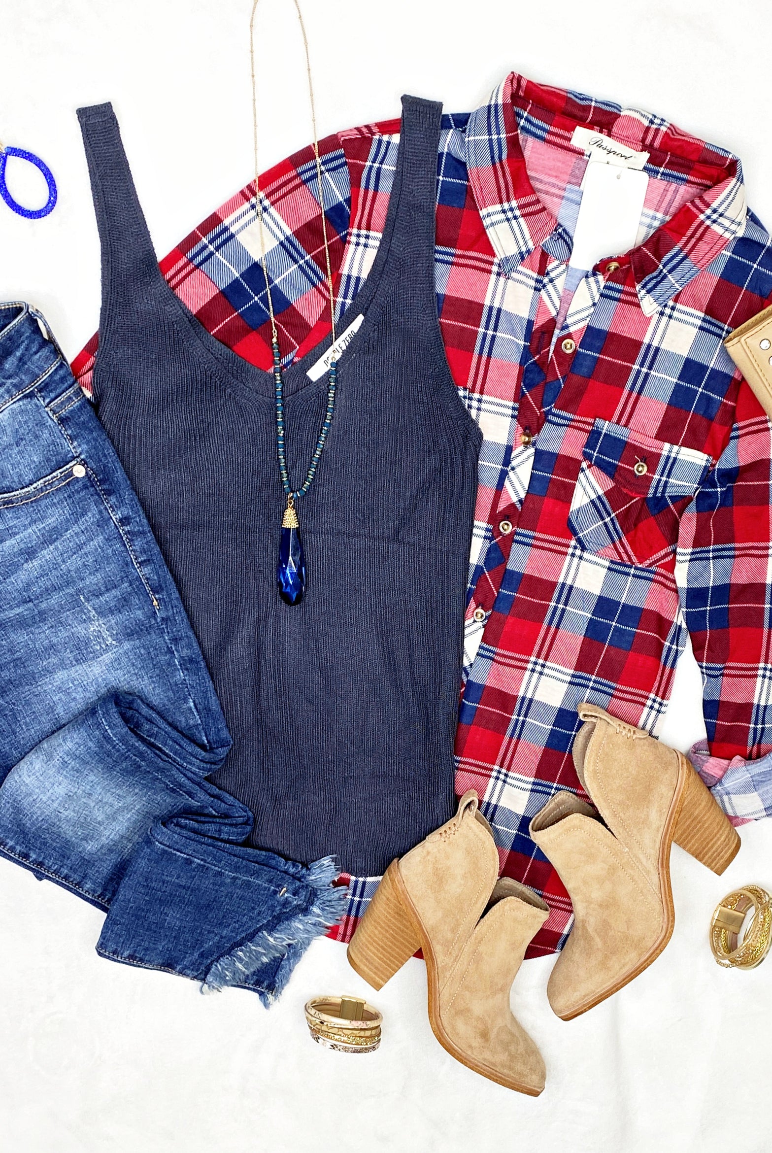 Comfort & Ease Tank - Navy-Top-privityboutique-Privity Boutique, Women’s Fashion Boutique in Mesa, Arizona