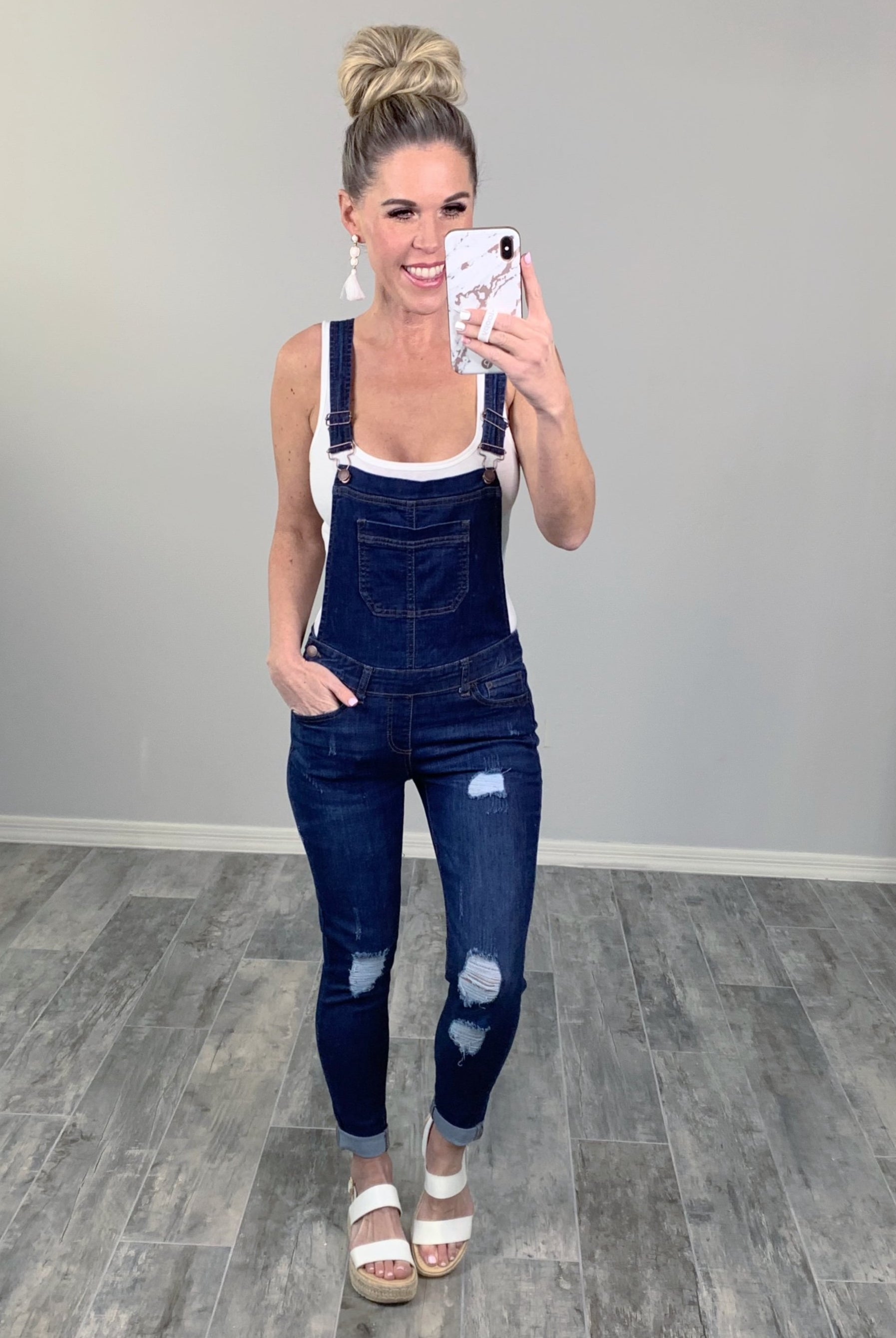 Best Overall Dark Wash Overalls-jeans-privityboutique-Privity Boutique, Women’s Fashion Boutique in Mesa, Arizona
