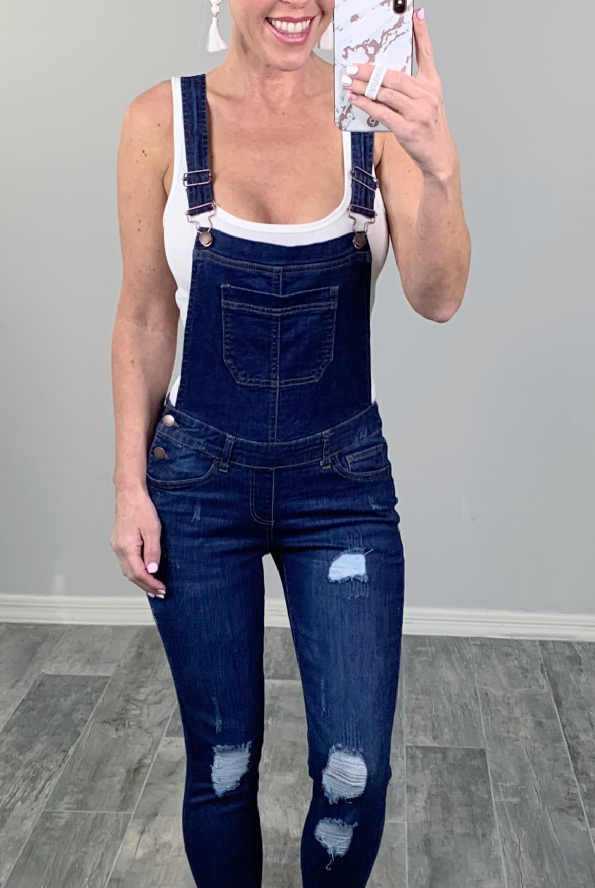 Best Overall Dark Wash Overalls-jeans-privityboutique-Privity Boutique, Women’s Fashion Boutique in Mesa, Arizona
