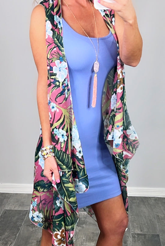 In The Palms Kimono - Pink-kimono-privityboutique-Privity Boutique, Women’s Fashion Boutique in Mesa, Arizona