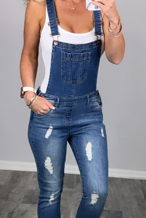 Best Overall Medium Wash Overalls-jeans-privityboutique-Privity Boutique, Women’s Fashion Boutique in Mesa, Arizona