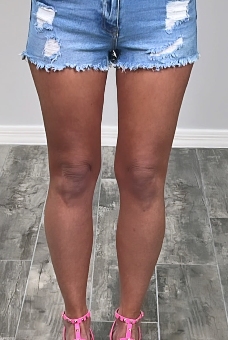 Backroad Song Distressed Shorts - Light-shorts-privityboutique.com-Privity Boutique, Women’s Fashion Boutique in Mesa, Arizona