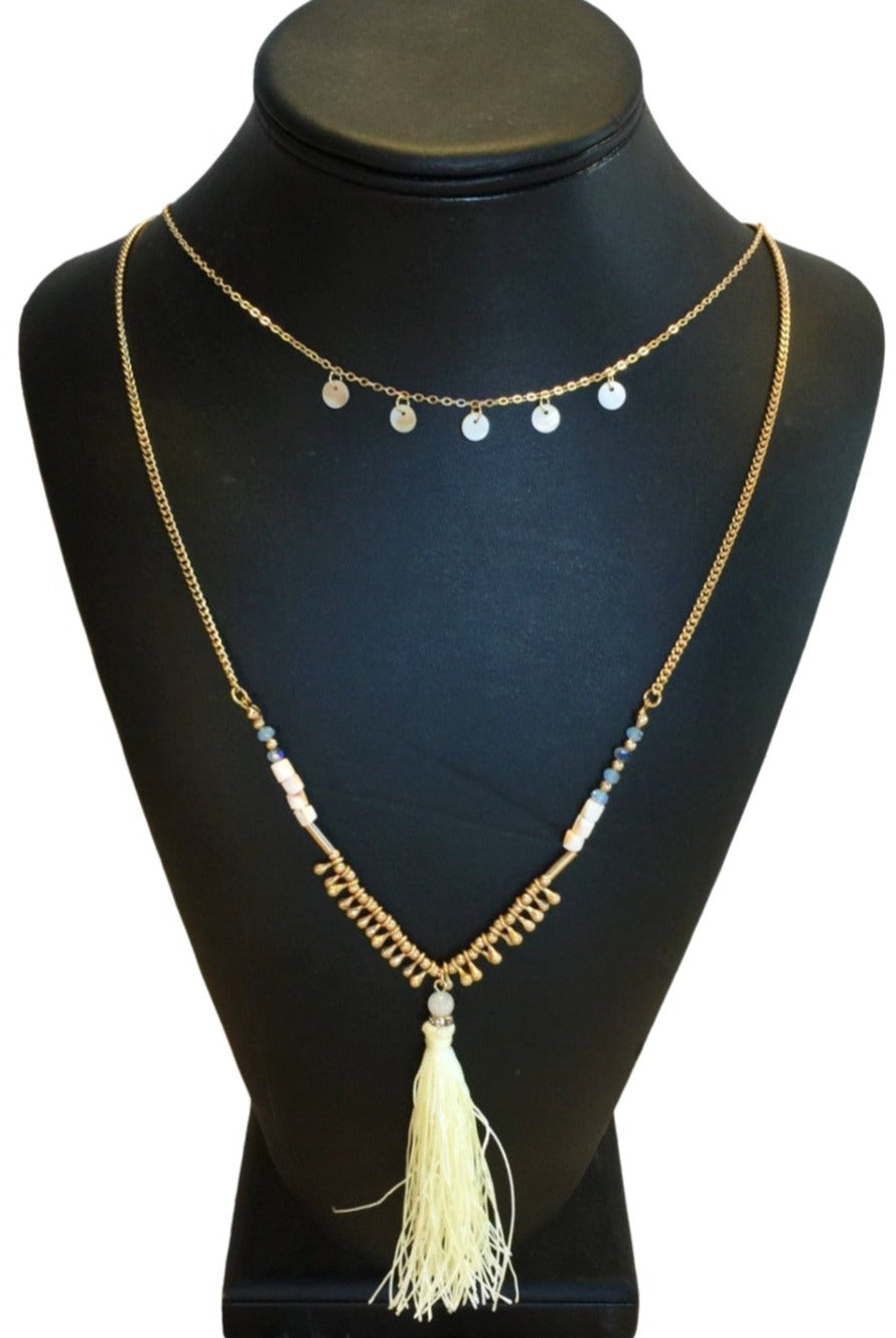 Ivory Tassel Necklace-privityboutique-Privity Boutique, Women’s Fashion Boutique in Mesa, Arizona