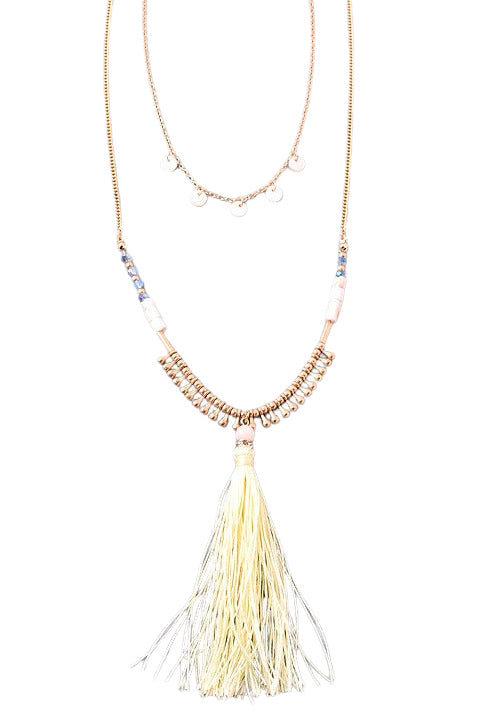 Ivory Tassel Necklace-privityboutique-Privity Boutique, Women’s Fashion Boutique in Mesa, Arizona