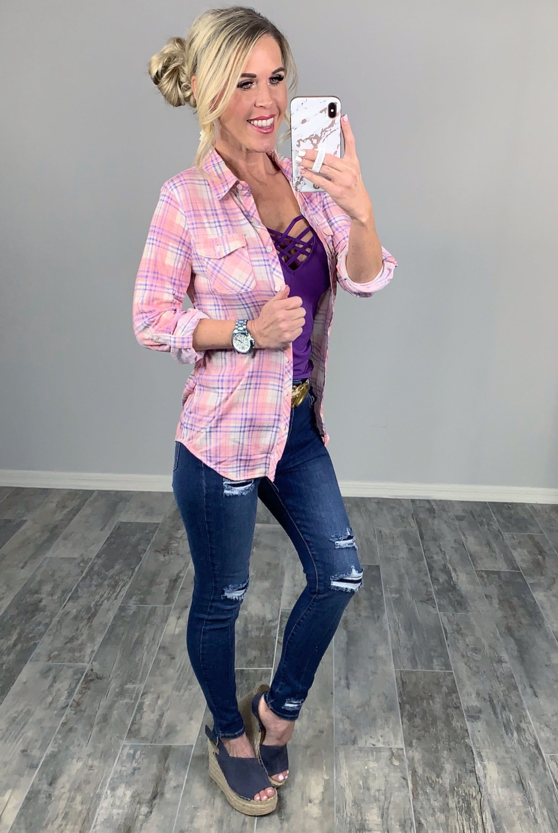 Long Caged Cami - Purple-cami-privityboutique-Privity Boutique, Women’s Fashion Boutique in Mesa, Arizona