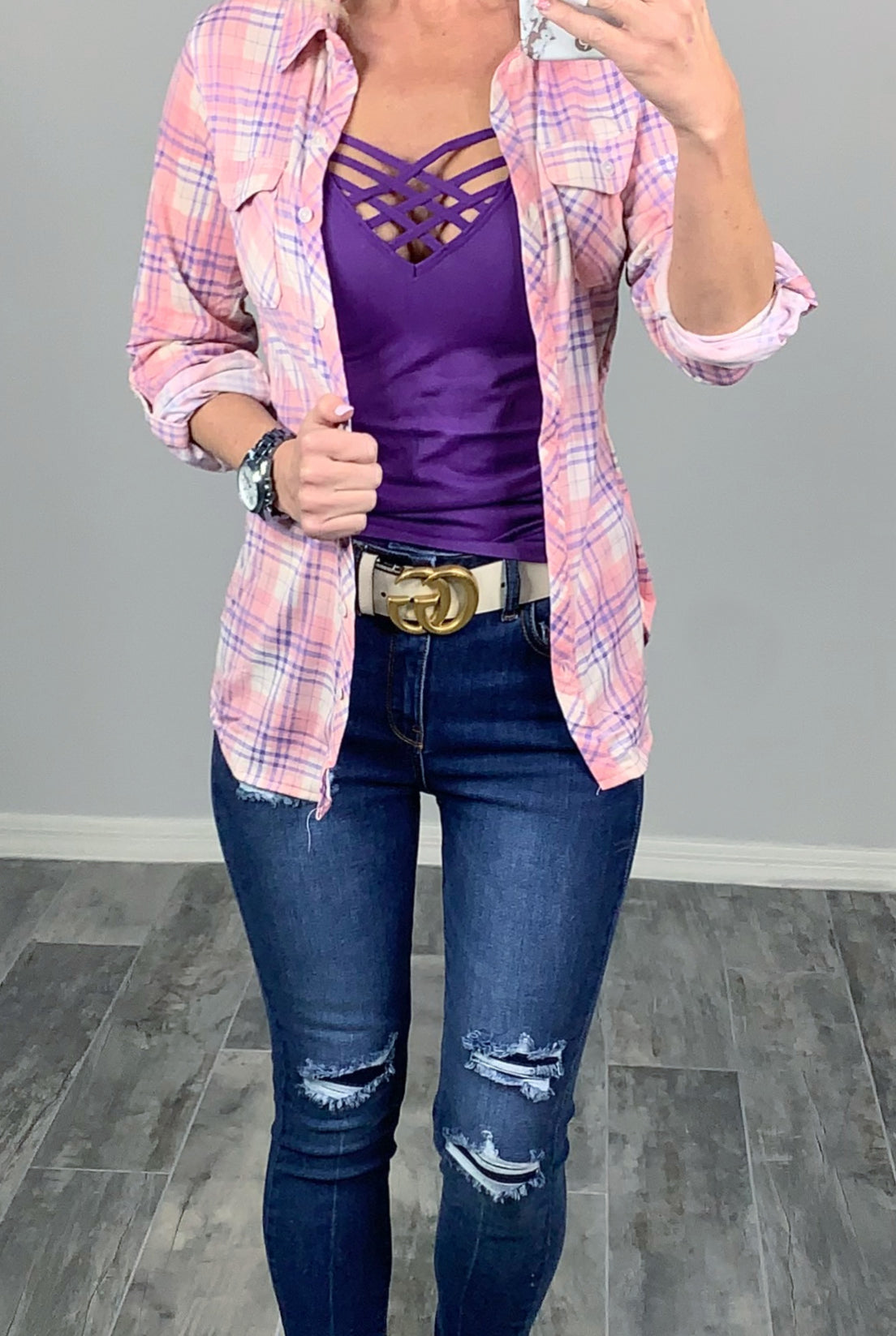 Long Caged Cami - Purple-cami-privityboutique-Privity Boutique, Women’s Fashion Boutique in Mesa, Arizona