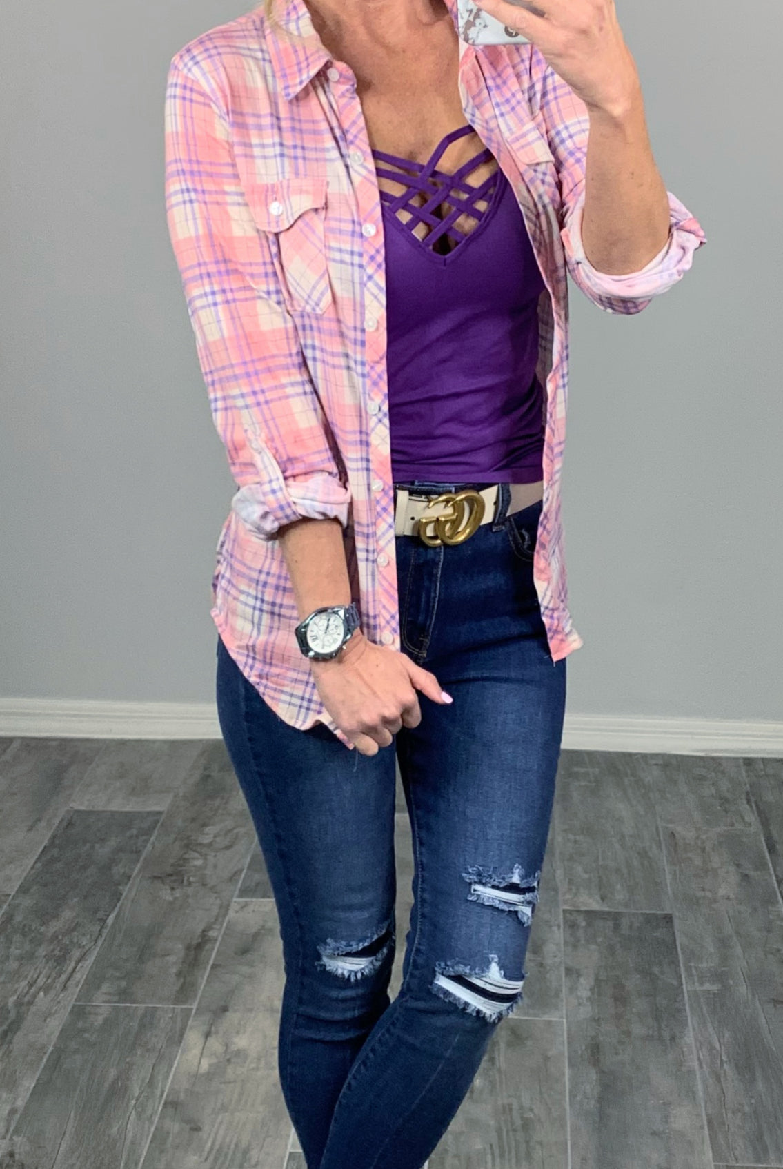 Long Caged Cami - Purple-cami-privityboutique-Privity Boutique, Women’s Fashion Boutique in Mesa, Arizona