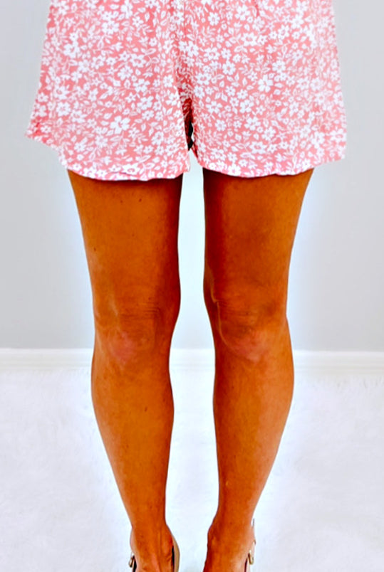 Blooming Sophistication Floral Print Shorts - Rose-Shorts-privityboutique.com-Privity Boutique, Women’s Fashion Boutique in Mesa, Arizona