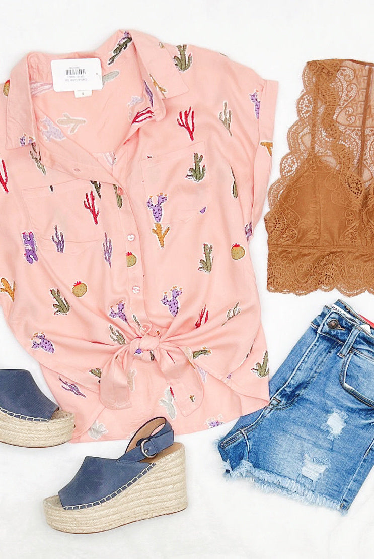 Cactus Cutie Top-flannel-privityboutique-Privity Boutique, Women’s Fashion Boutique in Mesa, Arizona