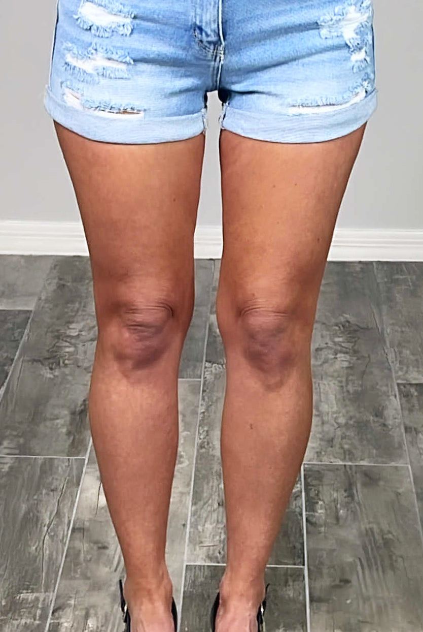 All The Joy Distressed Denim Shorts - Light-shorts-privityboutique.com-Privity Boutique, Women’s Fashion Boutique in Mesa, Arizona