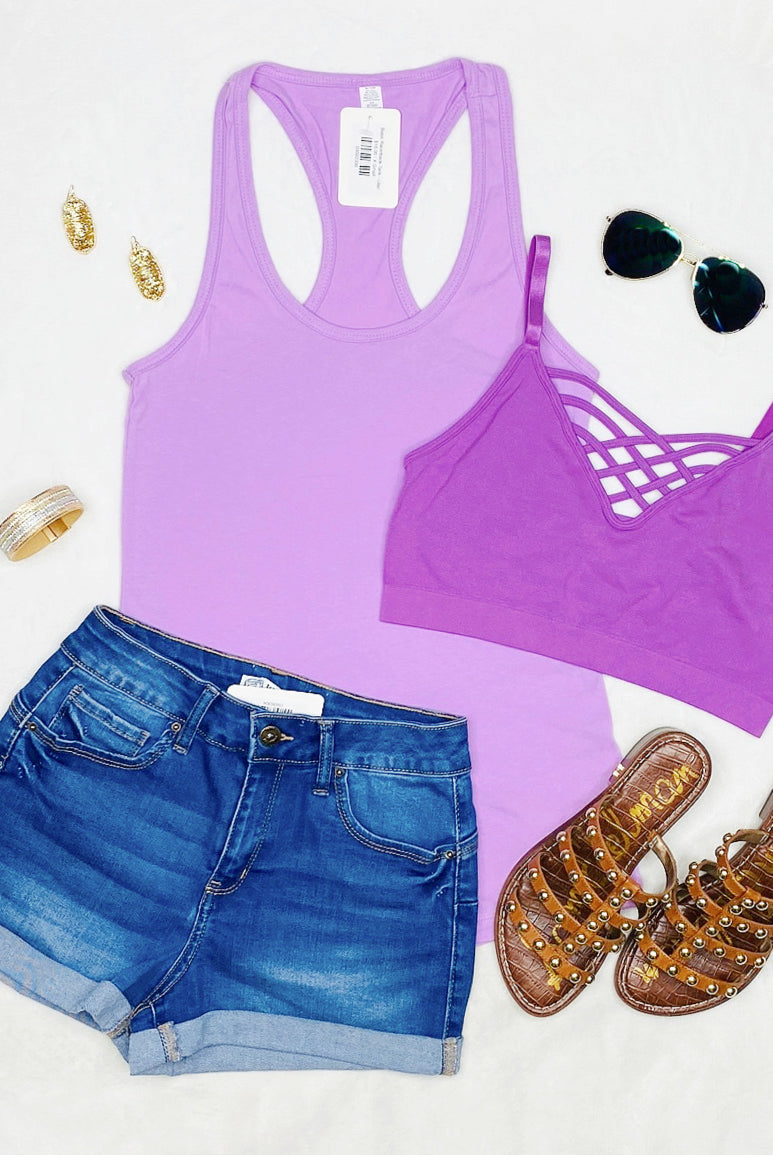 Basic Racerback Tank - Lilac-Top-privityboutique.com-Privity Boutique, Women’s Fashion Boutique in Mesa, Arizona