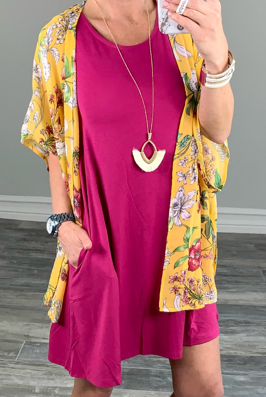 Island Breeze Kimono - Sunflower-kimono-privityboutique-Privity Boutique, Women’s Fashion Boutique in Mesa, Arizona