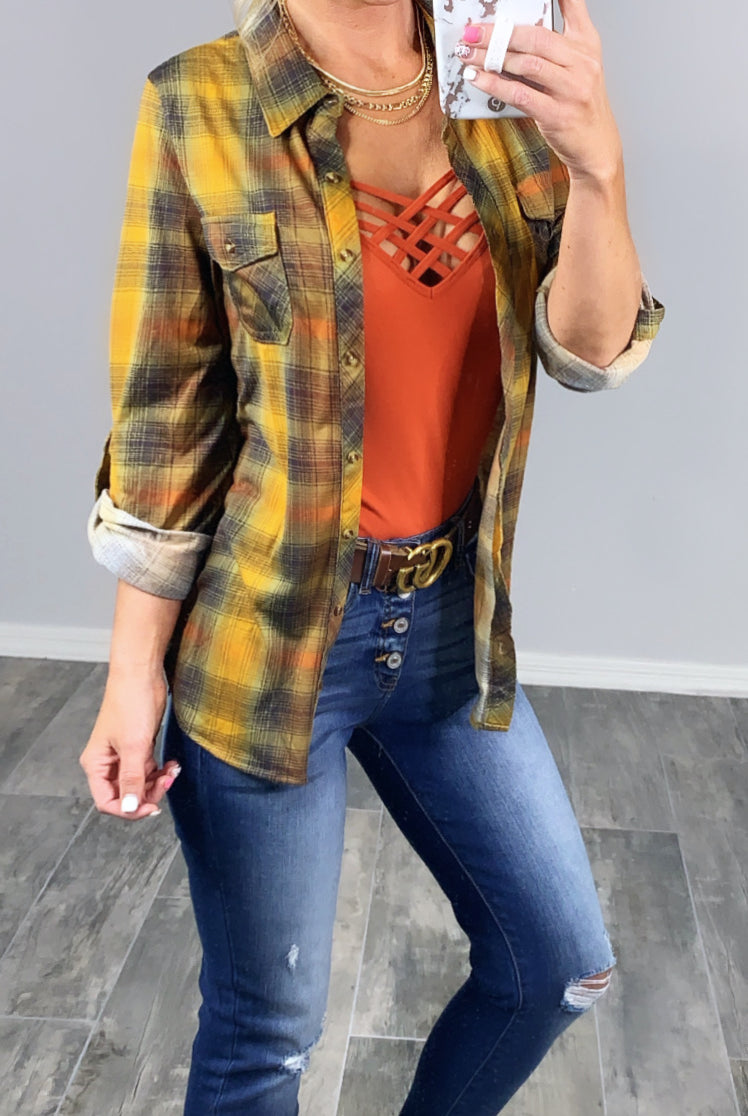 Long Caged Cami - Pumpkin-cami-privityboutique-Privity Boutique, Women’s Fashion Boutique in Mesa, Arizona