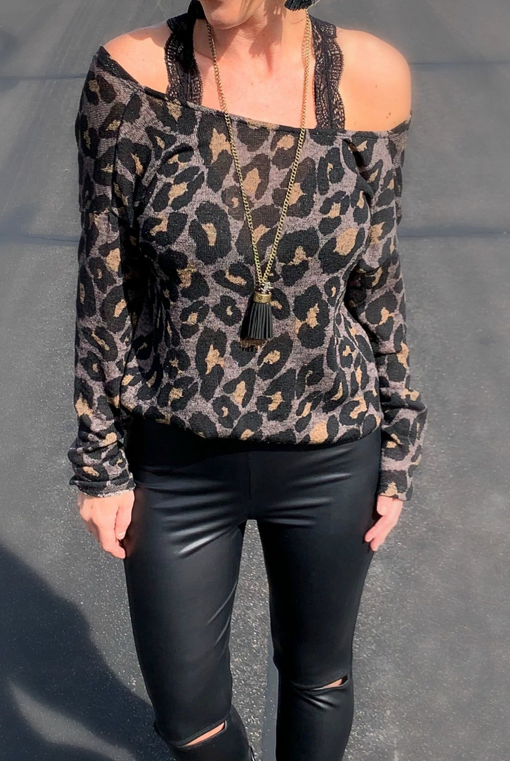 In My Wildest Dreams Brown Leopard Sweater-Top-privityboutique-Privity Boutique, Women’s Fashion Boutique in Mesa, Arizona