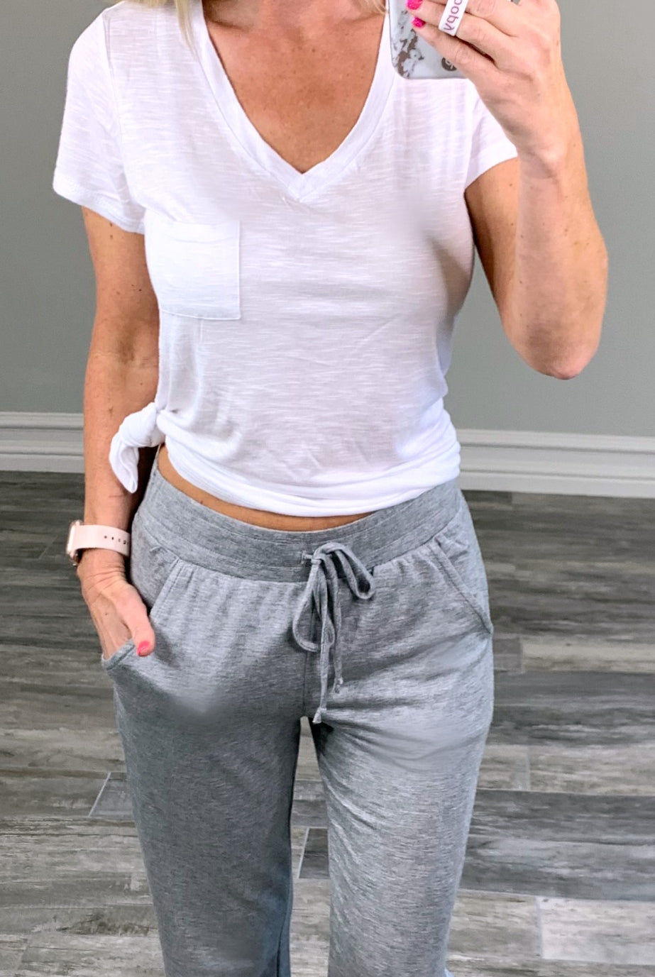Basic Joggers - Grey-palazzo-privityboutique.com-Privity Boutique, Women’s Fashion Boutique in Mesa, Arizona