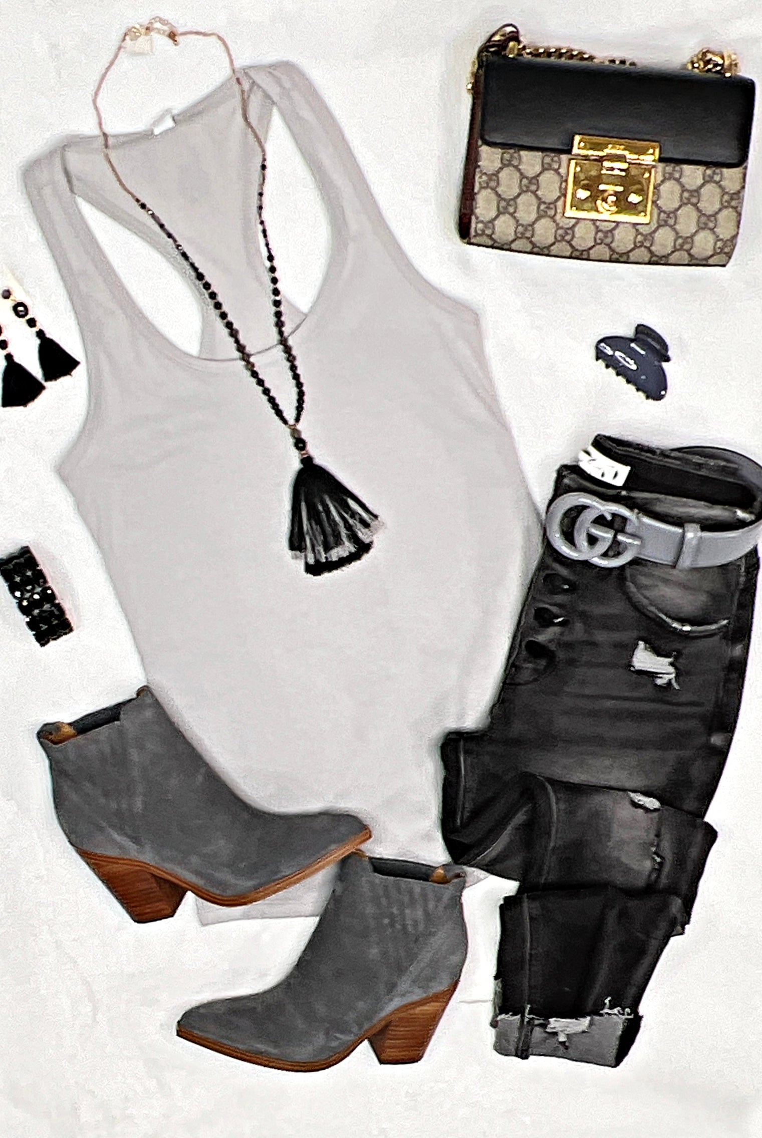 Basic Racerback Tank - Silver-Top-privityboutique.com-Privity Boutique, Women’s Fashion Boutique in Mesa, Arizona