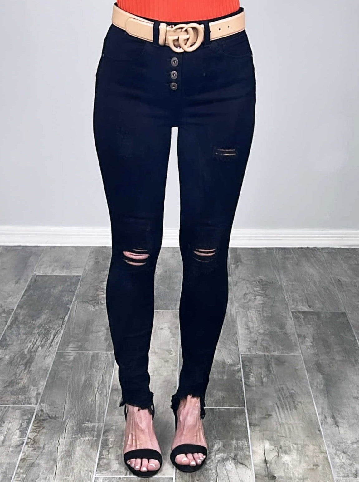 Live For This Skinny Jeans - Black-distressed black jeans-privityboutique-Privity Boutique, Women’s Fashion Boutique in Mesa, Arizona