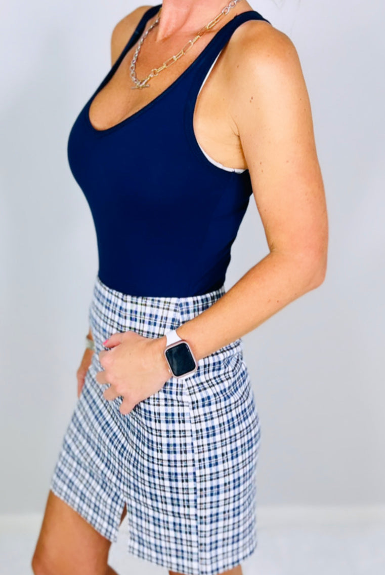 Serene Happiness Plaid Skirt - Ivory-Dress-privityboutique.com-Privity Boutique, Women’s Fashion Boutique in Mesa, Arizona