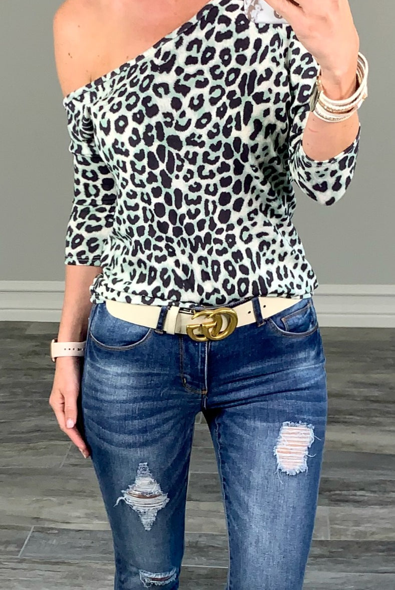 Leopard Cold Shoulder Top-Top-privityboutique-Privity Boutique, Women’s Fashion Boutique in Mesa, Arizona