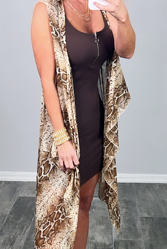 Just Zip It Dress - Brown-Dress-privityboutique.com-Privity Boutique, Women’s Fashion Boutique in Mesa, Arizona