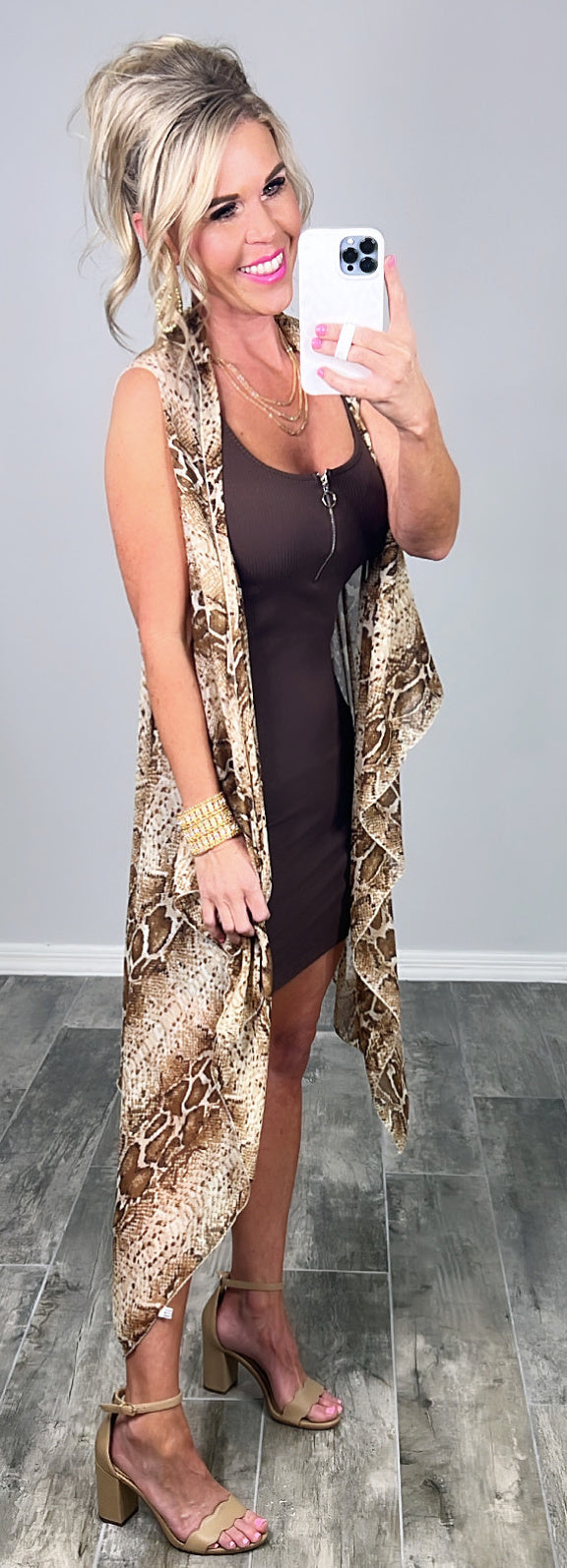 Just Zip It Dress - Brown-Dress-privityboutique.com-Privity Boutique, Women’s Fashion Boutique in Mesa, Arizona