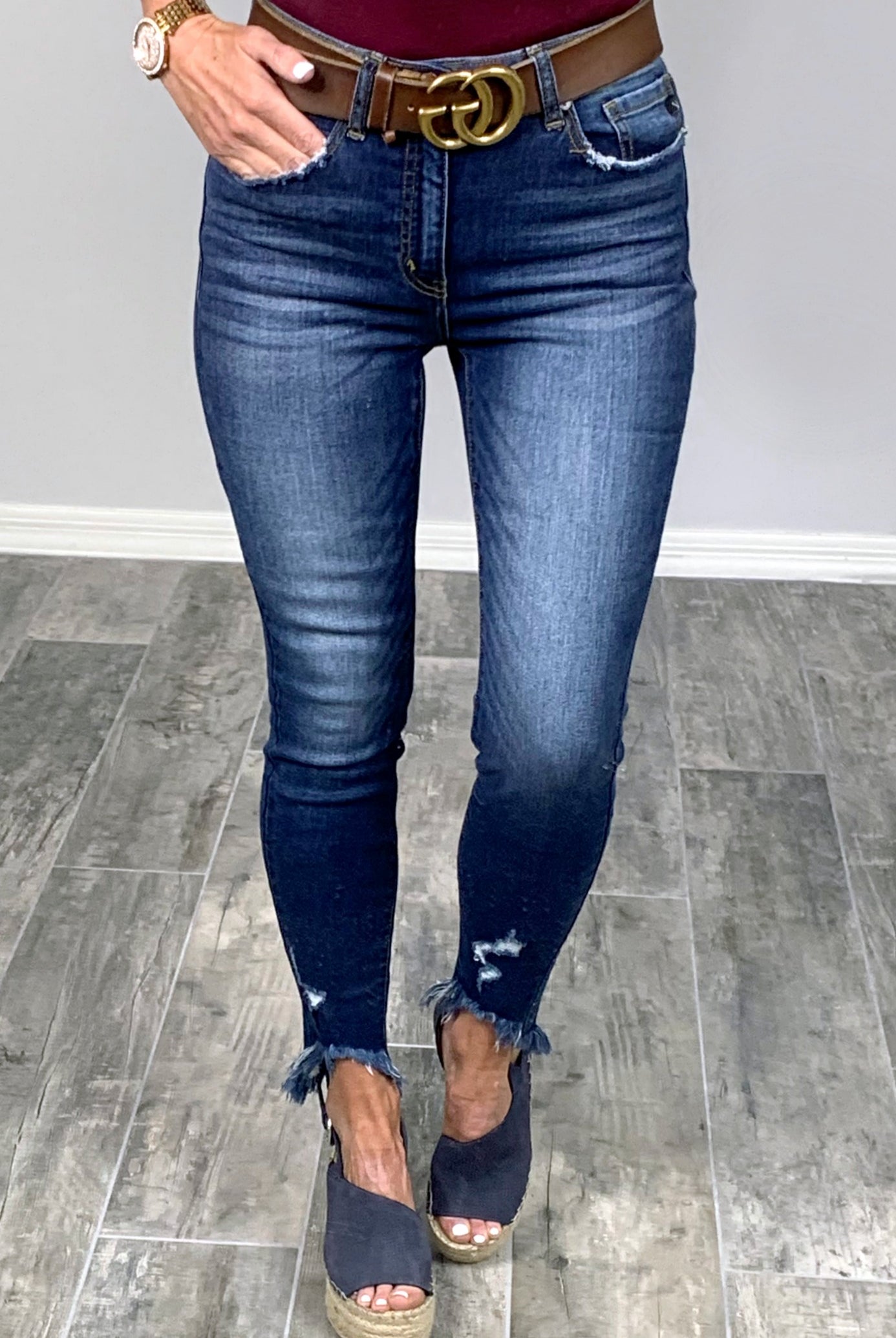 Kan Can Ashley Raw Hem Jeans-jeans-privityboutique-Privity Boutique, Women’s Fashion Boutique in Mesa, Arizona