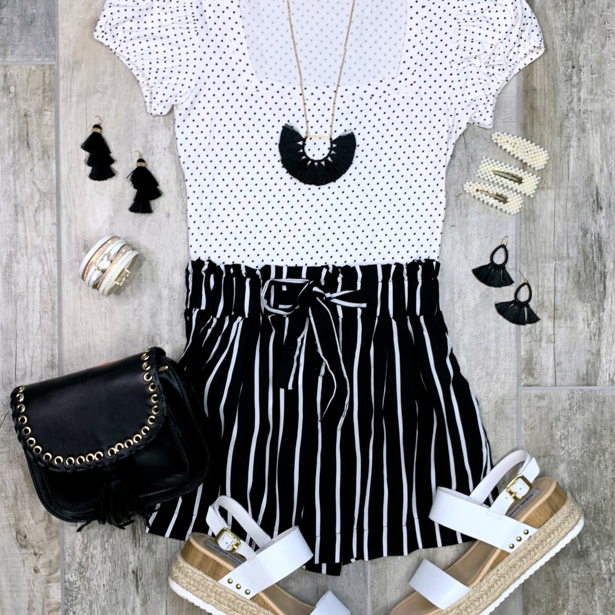 Take Note Shorts Set