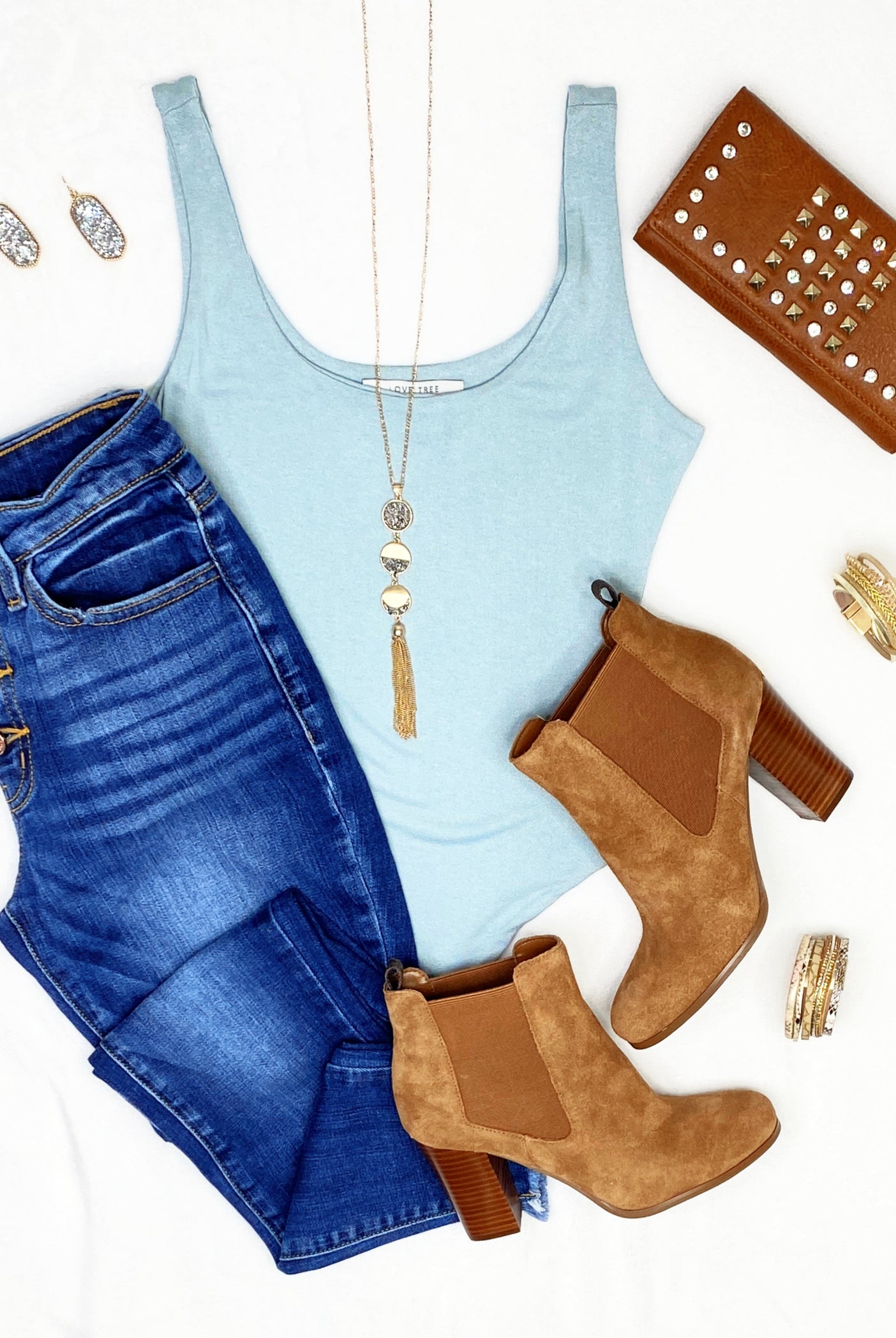 Smitten With You Bodysuit - Ash Blue-bodysuit-privityboutique-Privity Boutique, Women’s Fashion Boutique in Mesa, Arizona