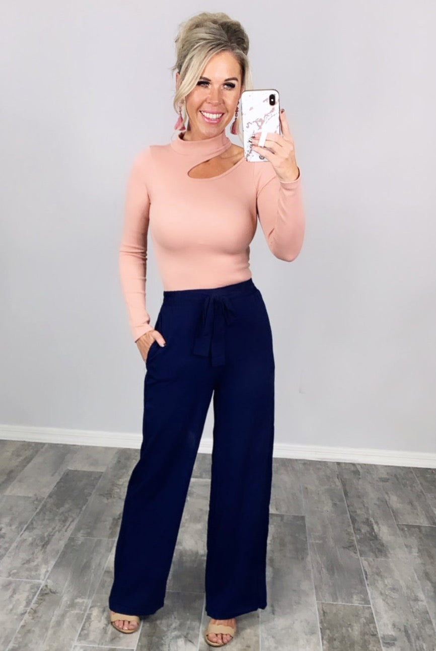 Leave Behind Pants - Navy-palazzo-privityboutique.com-Privity Boutique, Women’s Fashion Boutique in Mesa, Arizona