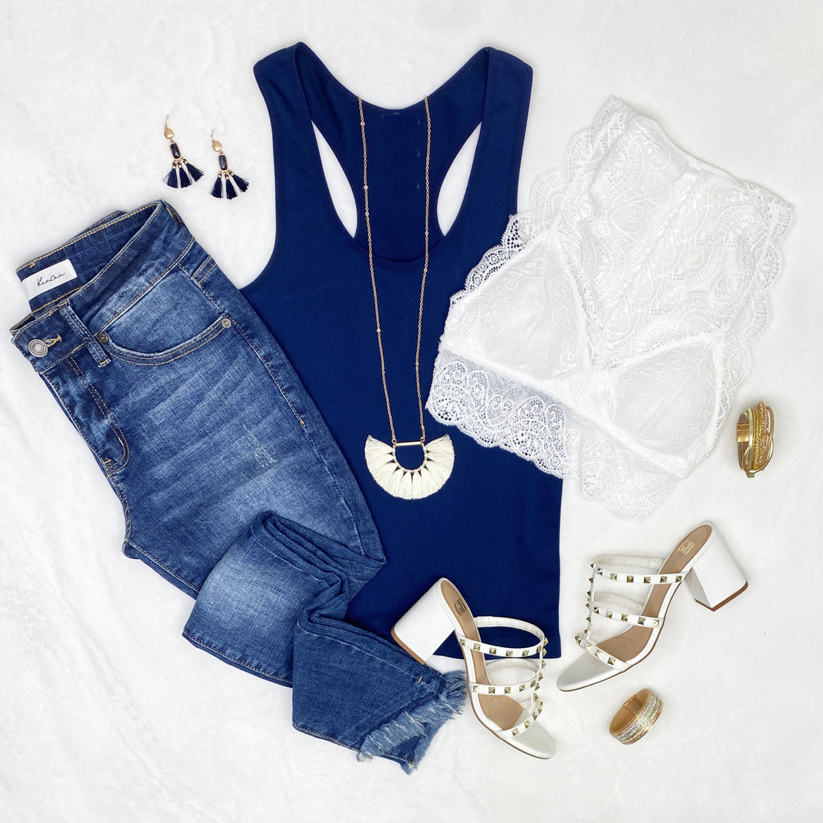 Avery Ribbed Racerback Tank