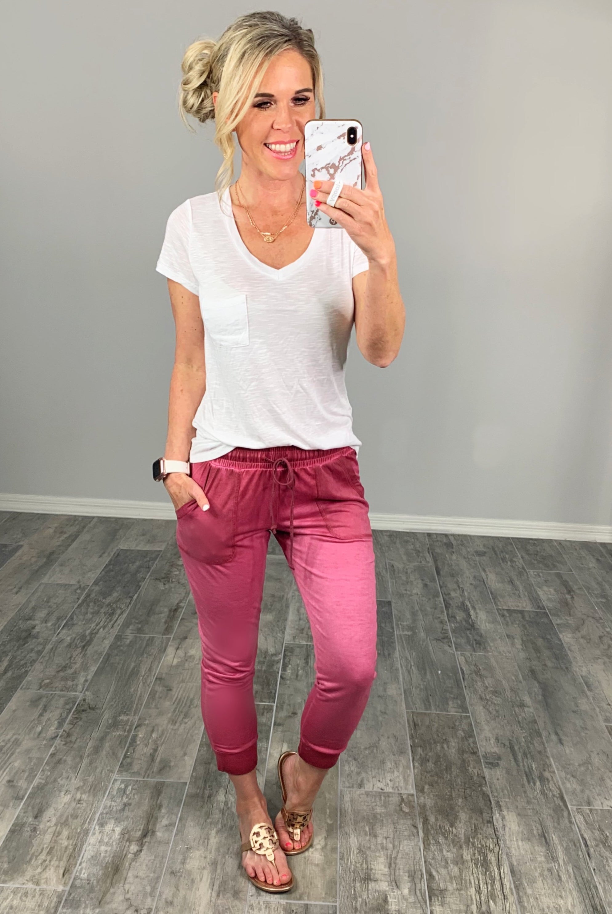 Ombre Cropped Joggers-joggers-privityboutique.com-Privity Boutique, Women’s Fashion Boutique in Mesa, Arizona