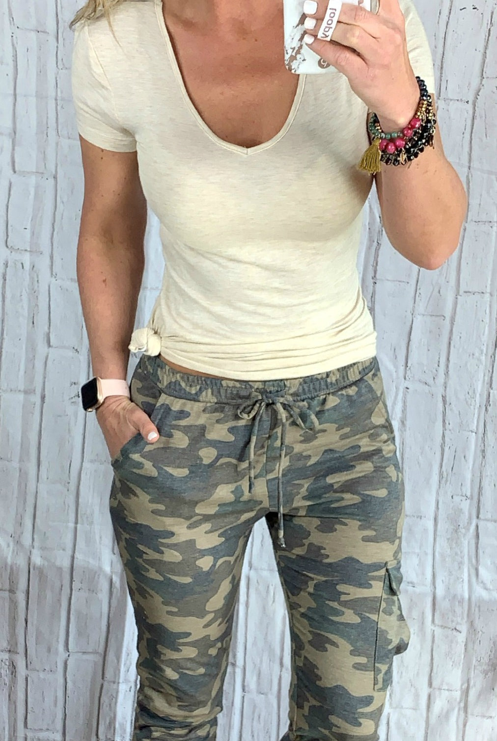 Camo Cargo Joggers: Light-palazzo-privityboutique.com-Privity Boutique, Women’s Fashion Boutique in Mesa, Arizona