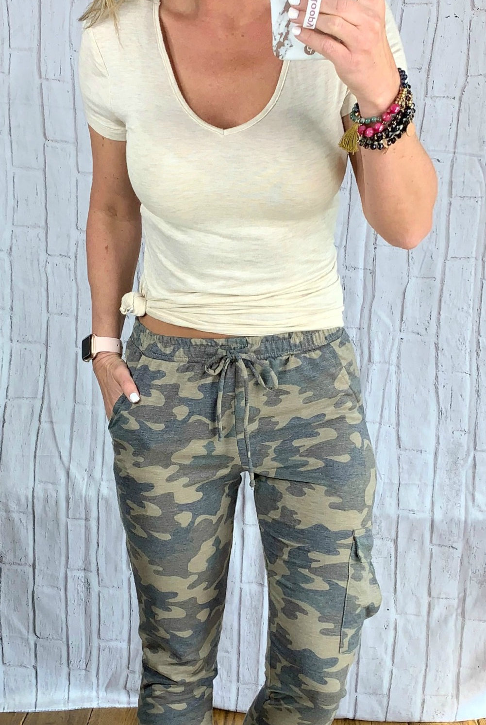 Camo Cargo Joggers: Light-palazzo-privityboutique.com-Privity Boutique, Women’s Fashion Boutique in Mesa, Arizona