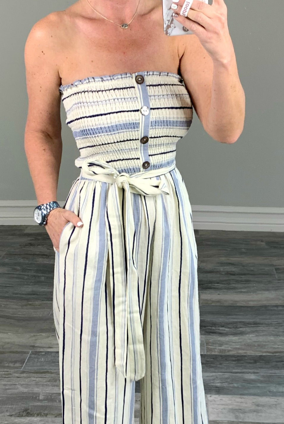 Rise to the Occasion Jumpsuit - Blue-Dress-privityboutique.com-Privity Boutique, Women’s Fashion Boutique in Mesa, Arizona