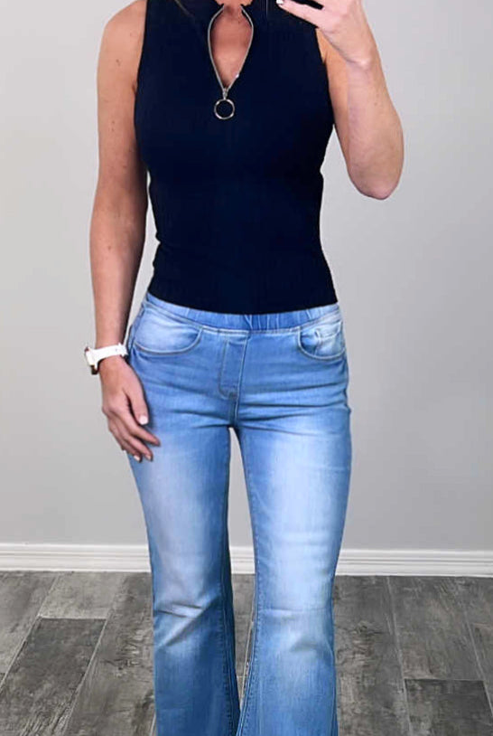 Freedom Calls Light Wash Flare Fringe Jeans-palazzo-privityboutique.com-Privity Boutique, Women’s Fashion Boutique in Mesa, Arizona