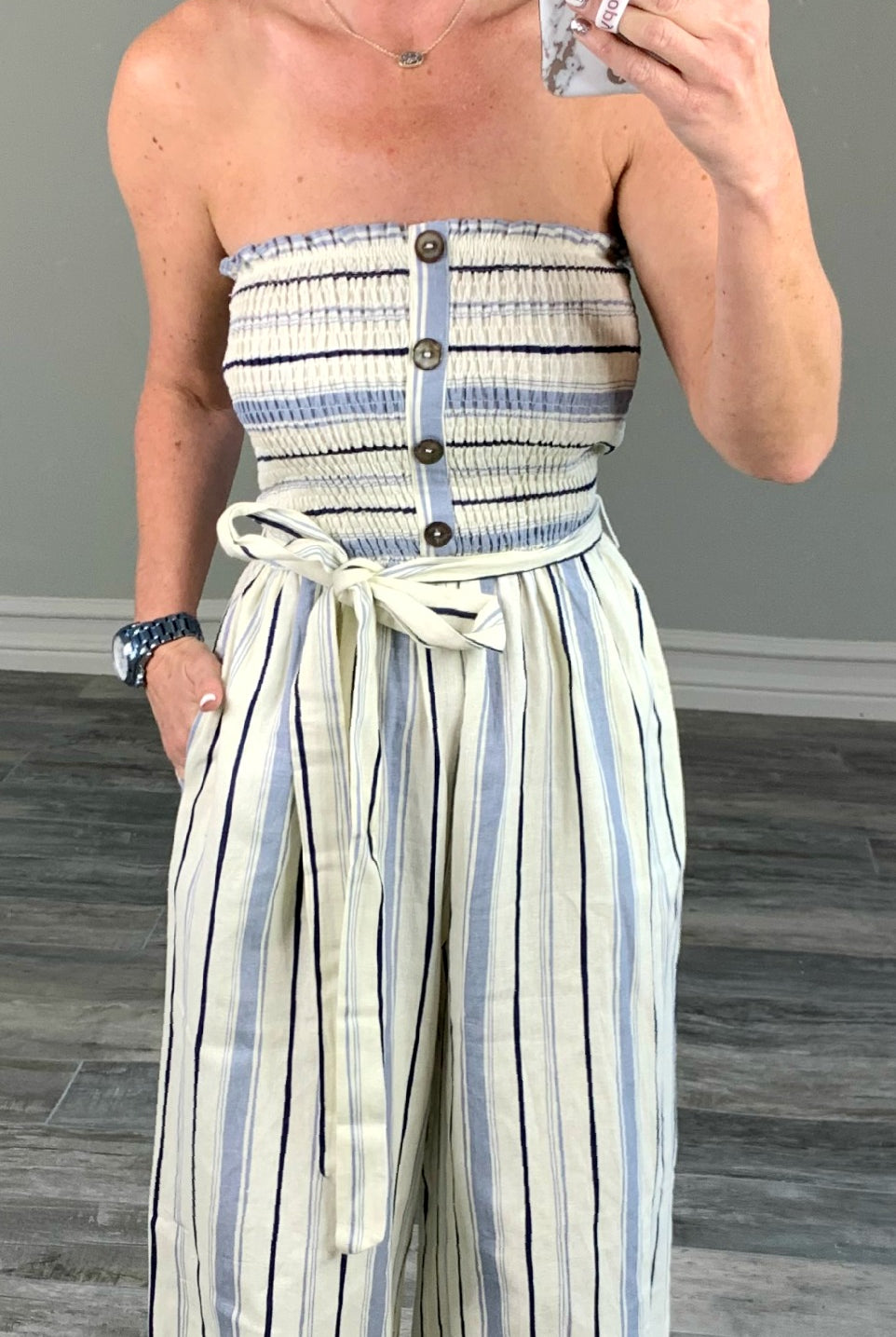 Rise to the Occasion Jumpsuit - Blue-Dress-privityboutique.com-Privity Boutique, Women’s Fashion Boutique in Mesa, Arizona