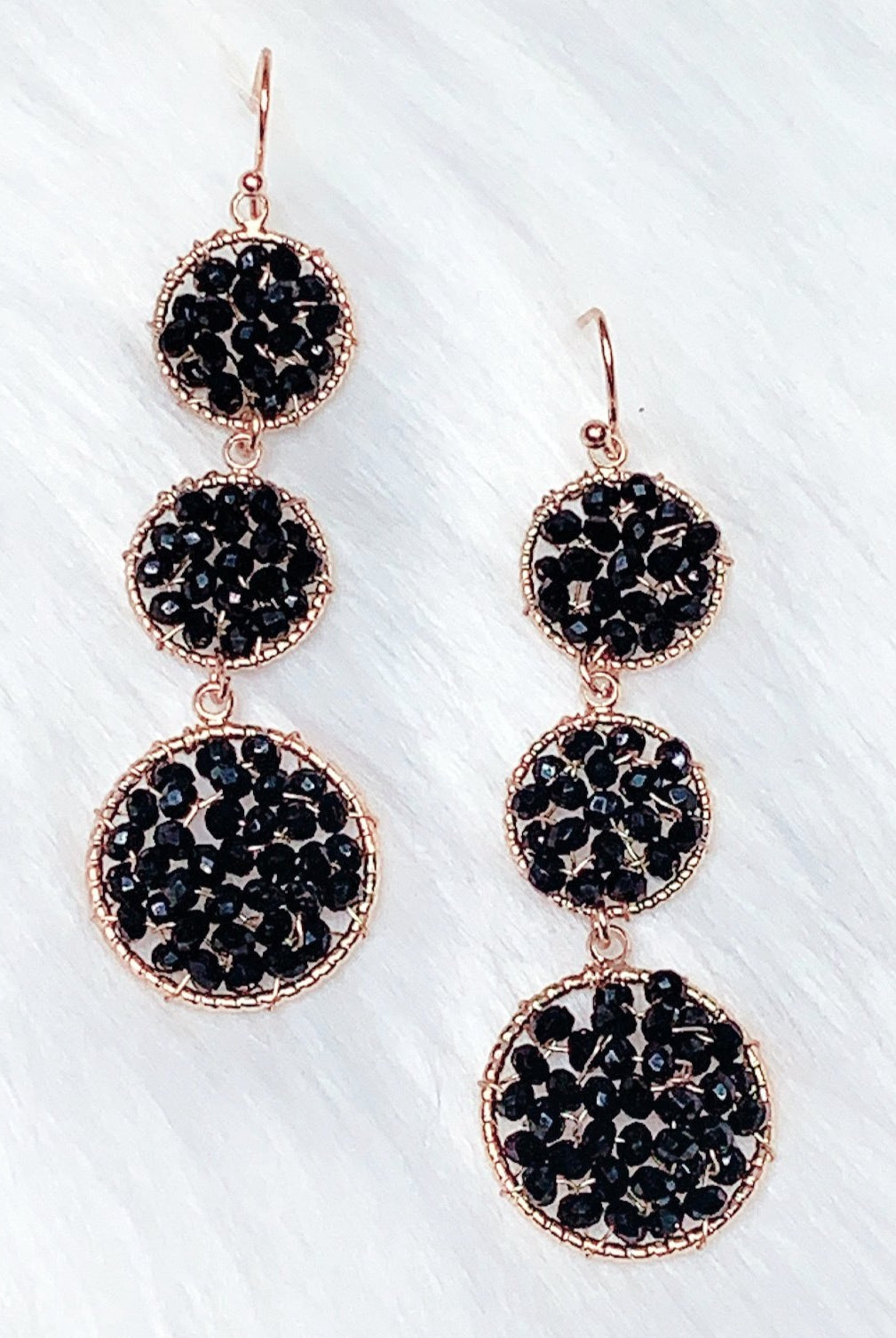 Black Beaded Earrings-earrings-privityboutique-Privity Boutique, Women’s Fashion Boutique in Mesa, Arizona