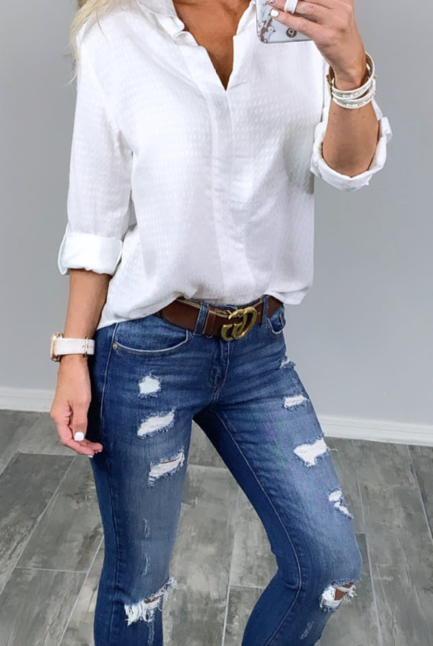 New Promotions White Top-flannel-privityboutique-Privity Boutique, Women’s Fashion Boutique in Mesa, Arizona