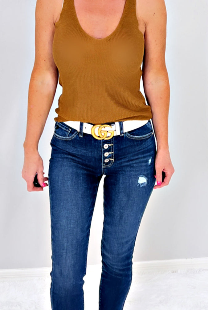 Comfort & Ease Tank - Mocha-Top-privityboutique-Privity Boutique, Women’s Fashion Boutique in Mesa, Arizona