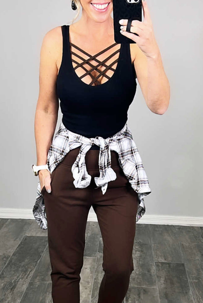 Lounging Around Joggers - Brown-joggers-privityboutique.com-Privity Boutique, Women’s Fashion Boutique in Mesa, Arizona