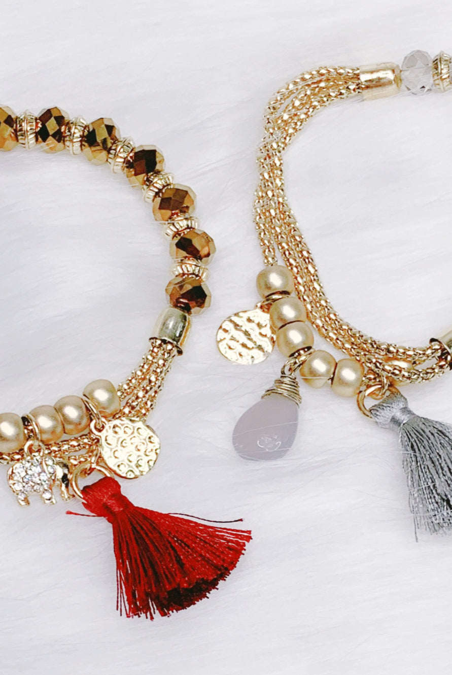 Beaded Tassel Bracelet-bracelet-privityboutique-Privity Boutique, Women’s Fashion Boutique in Mesa, Arizona