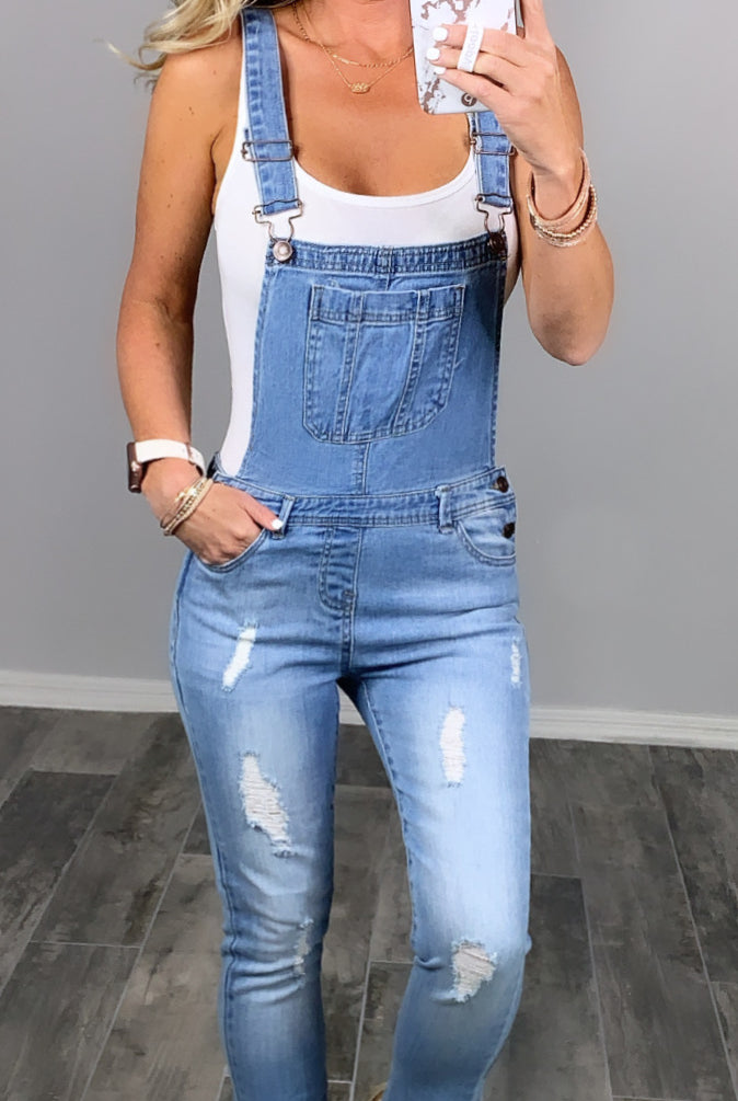 Best Overall Light Wash Overalls-jeans-privityboutique-Privity Boutique, Women’s Fashion Boutique in Mesa, Arizona