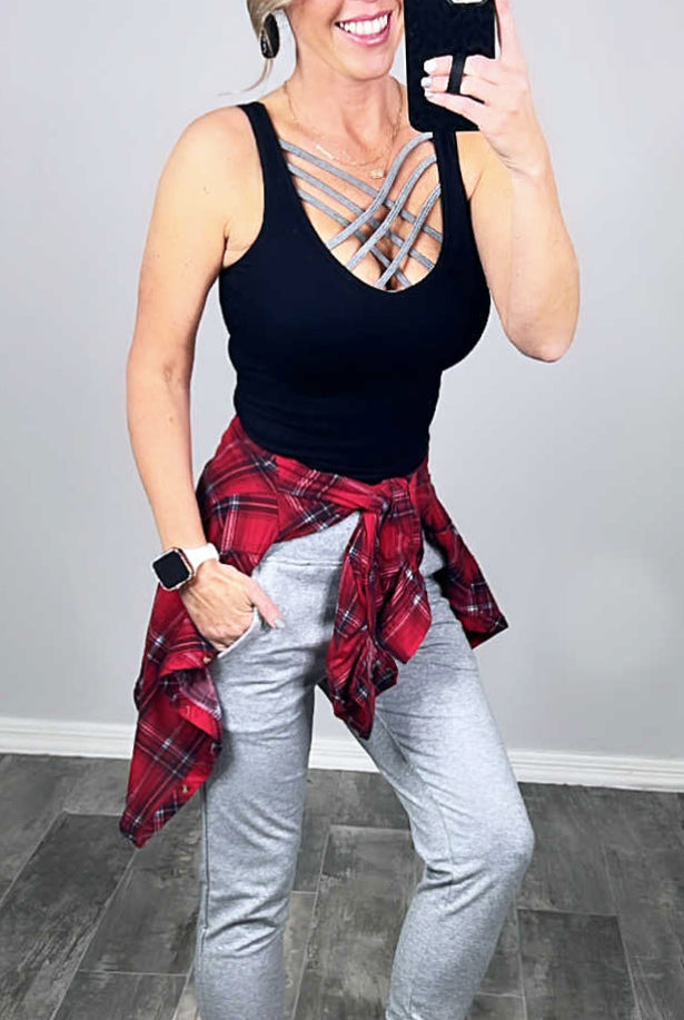 Lounging Around Joggers - Grey-joggers-privityboutique.com-Privity Boutique, Women’s Fashion Boutique in Mesa, Arizona