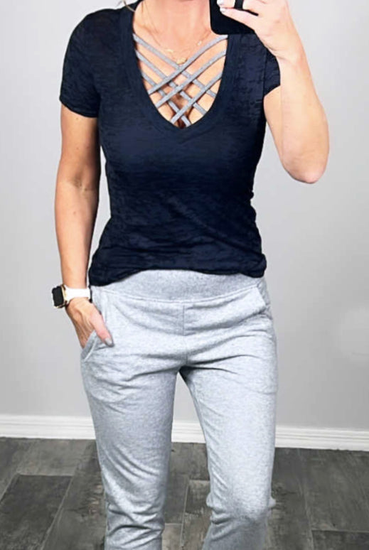 Lounging Around Joggers - Grey-joggers-privityboutique.com-Privity Boutique, Women’s Fashion Boutique in Mesa, Arizona