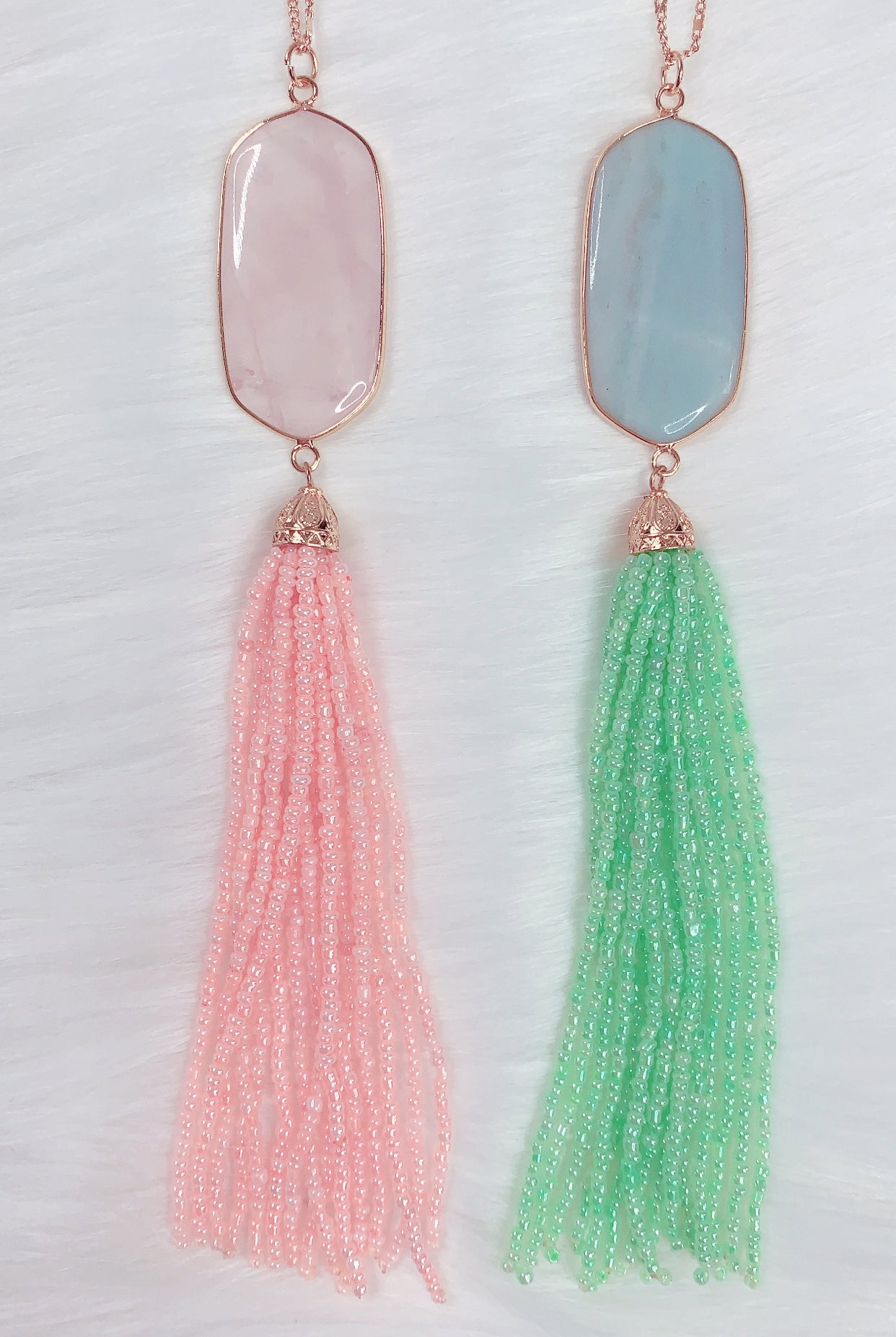 Beaded Tassel Necklace-necklace-privityboutique.com-Privity Boutique, Women’s Fashion Boutique in Mesa, Arizona