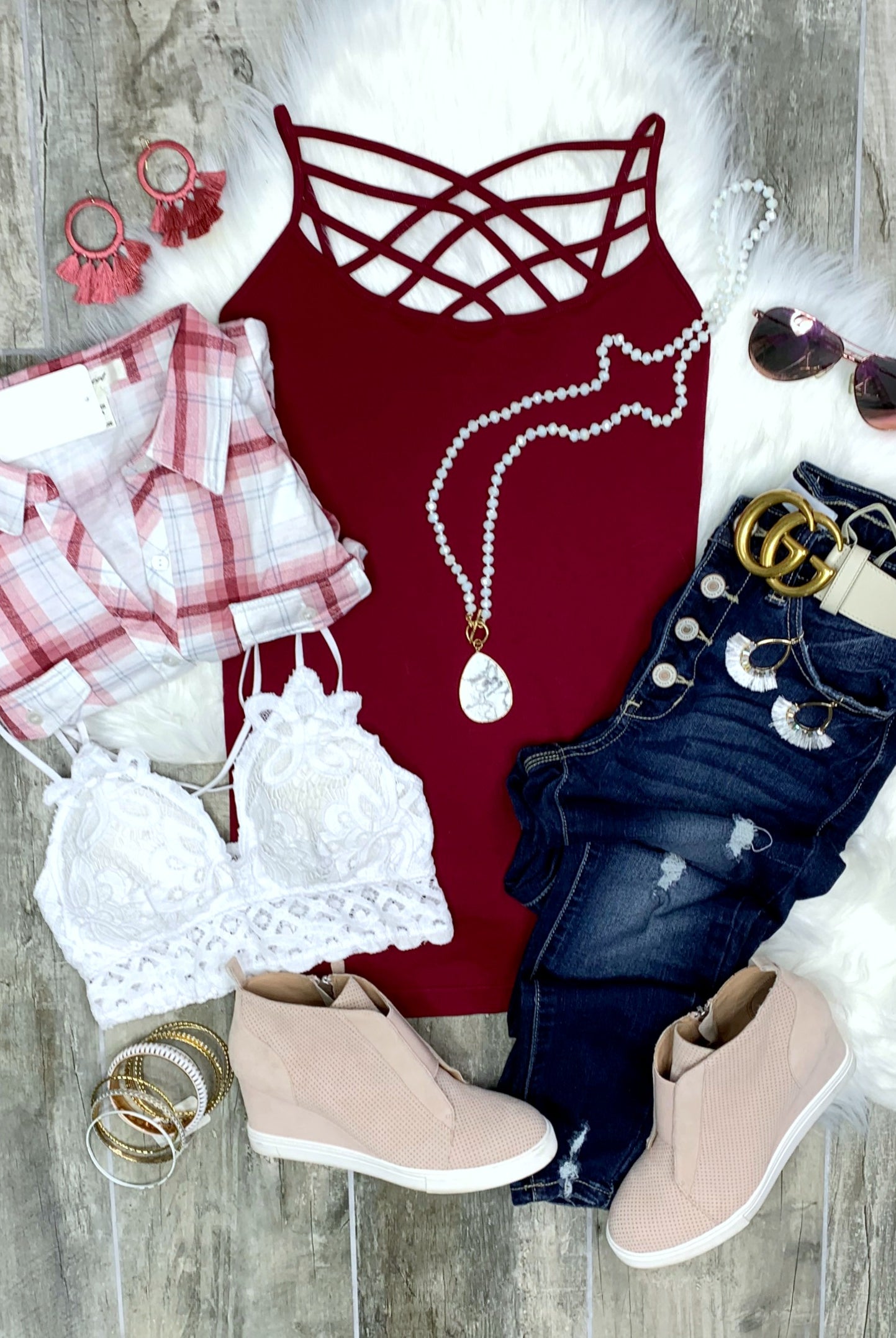 Caged Cami: Multiple Colors-privityboutique-Privity Boutique, Women’s Fashion Boutique in Mesa, Arizona